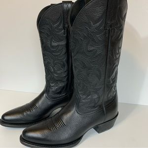 NWOT Ariat Heritage R Toe Western Leather Men’s Boot